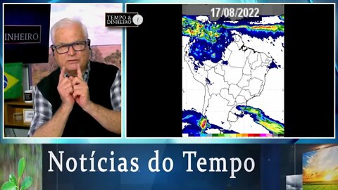 Previsão do tempo mantém queda das temperaturas no Sul e chuva generalizada