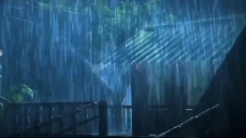 Countryside rain in night