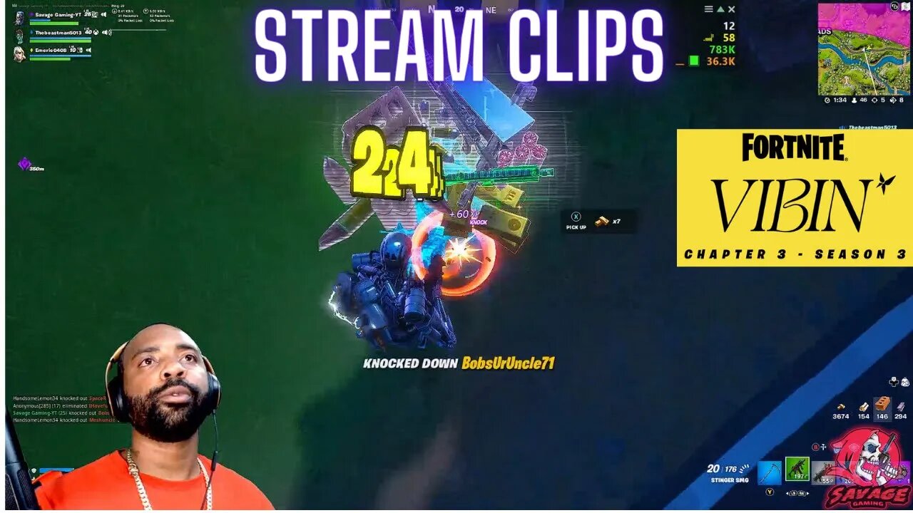 FORTNITE [LIVE] STREAM CLIPS CHAPTER 3 SEASON 3