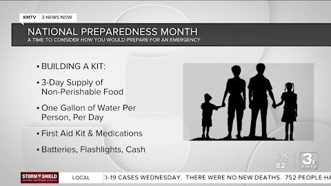 National Preparedness Month: Make a plan and build a kit in case of emergencies