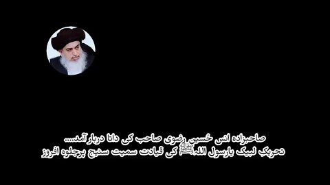 hafiz anas rizvi bin ameer ul mujahideen allama Hafiz khadim hussan rizvi .