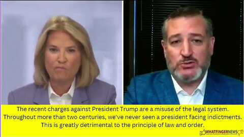 The recent charges against President Trump are a misuse of the legal system.