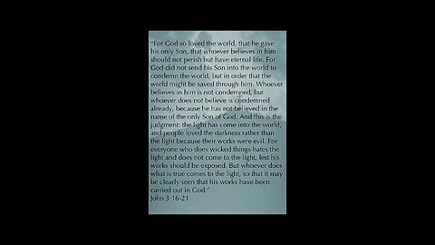 ❤️ John 3:16-21
