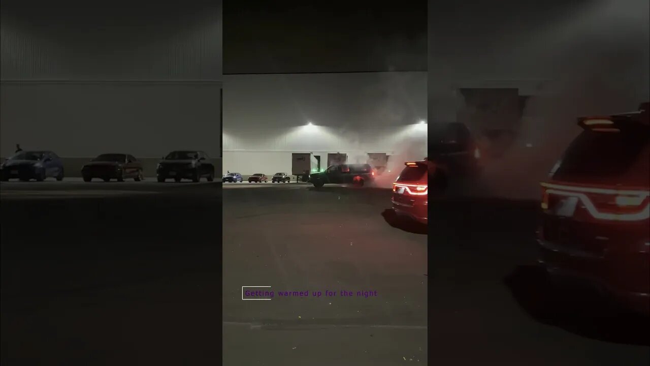 Getting warmed up #burnout #carmeet #motorcycle #serhatdurmusmusic