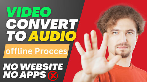 Video to MP3 offline procces ||NO APPS NO WEBSITE ||
