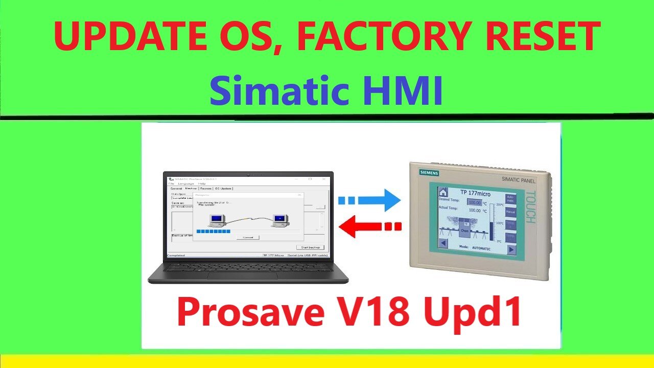 0192 - Update OS, Factory Reset Simatic HMI on Siemens Prosave v18 upd1