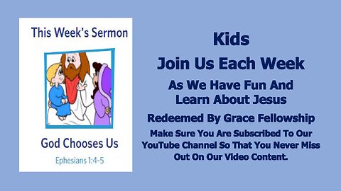 Sermons 4 Kids - Ephesians 1:3-14