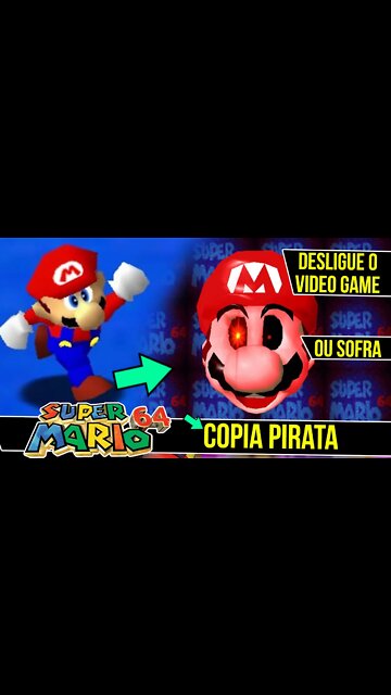 Telas Pertubadoras do Mario 64 contra Pirataria #shorts