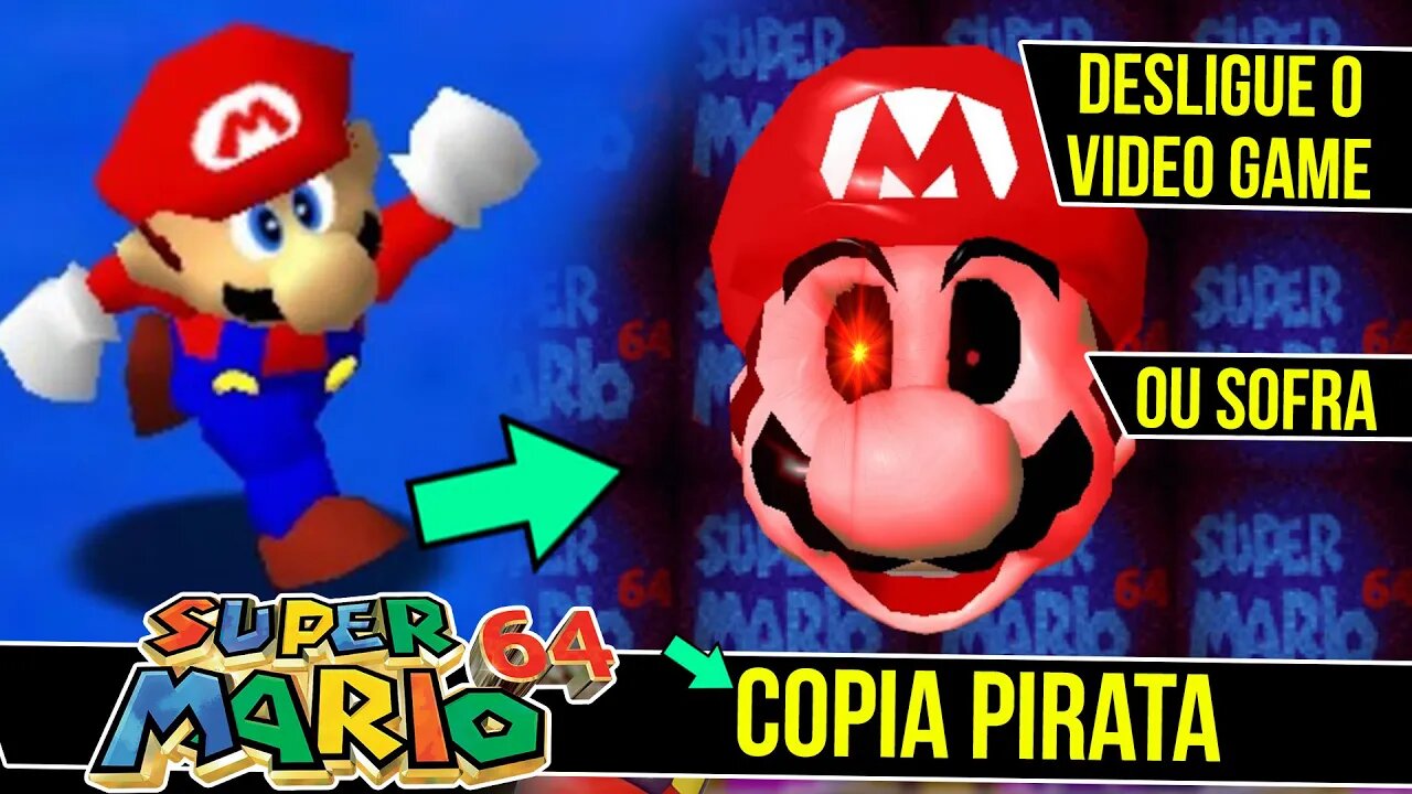 Telas Pertubadoras do Mario 64 contra Pirataria #shorts