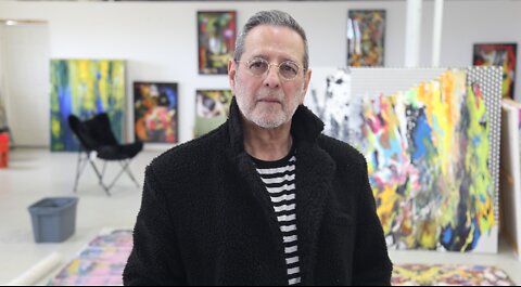Former Journey lead singer Robert Fleischman's Racine abstract art studio