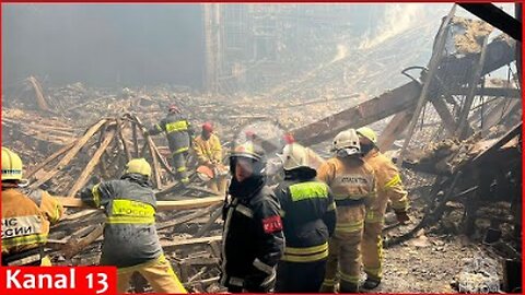 Latest footage from Moscow shopping center where t*rror attack took place