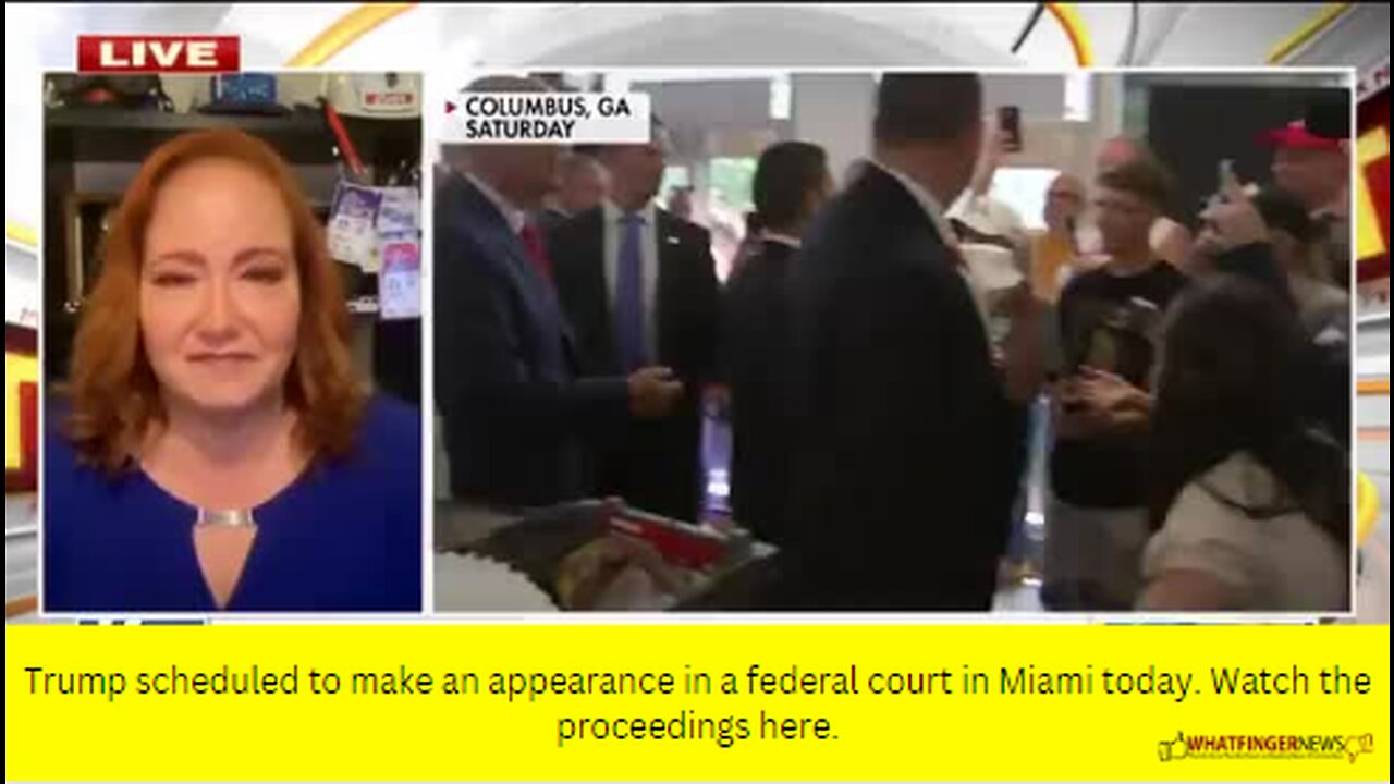 Trump scheduled to make an appearance in a federal court in Miami today.
