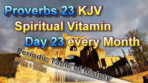 23rd Day of the Month - Proverb (Spiritual Vitamin)