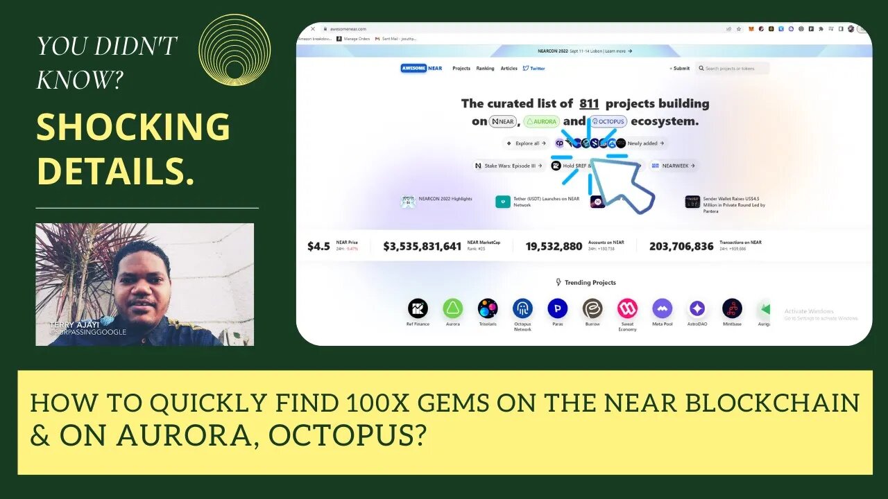 How To Quickly Find 100x Gems On The Near Blockchain & On Aurora, Octopus?