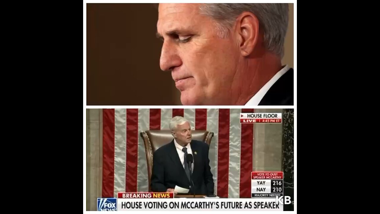 Kevin McCarthy is officially sacked as the SOTH