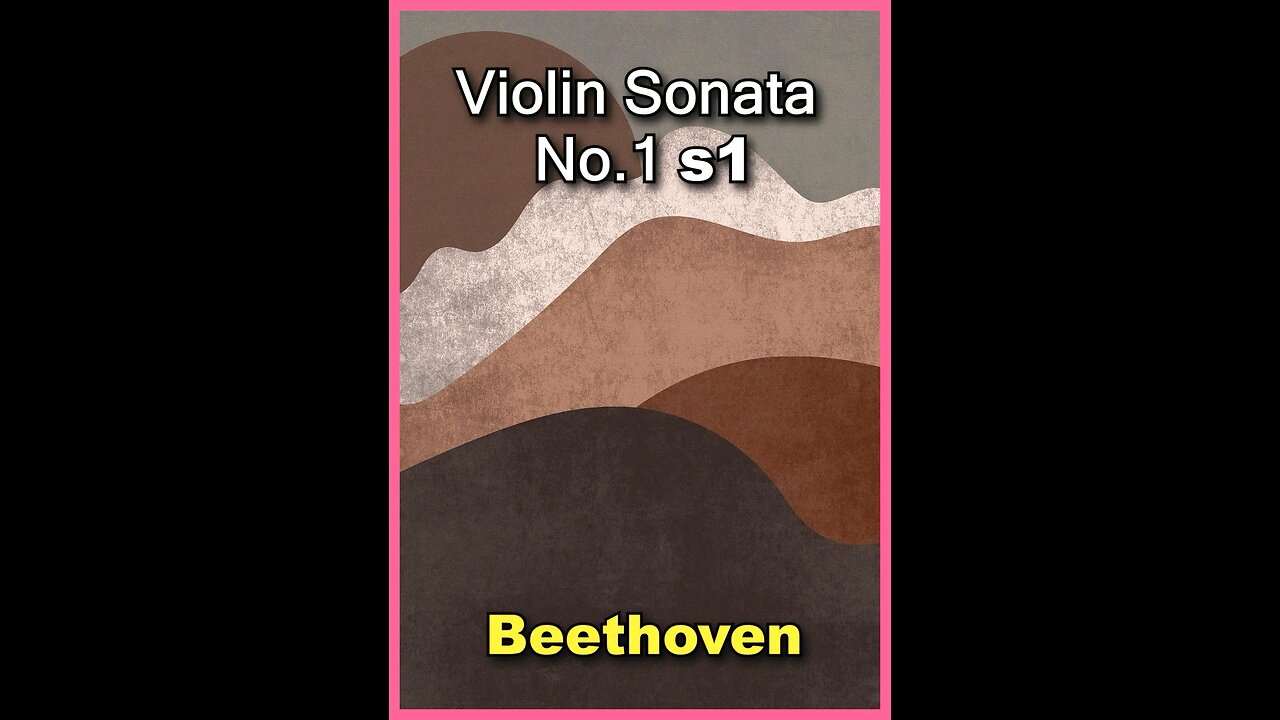 Beethoven Violin Sonata No.1 - 1.Mov