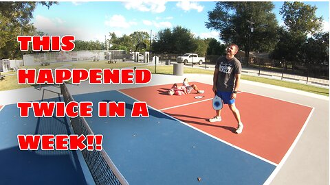 Pickleball FAIL! Got hit by my partner... AGAIN!!