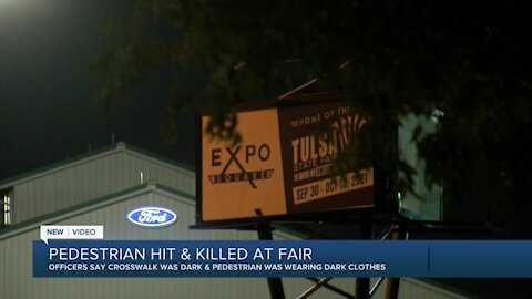 Man hit, killed in crosswalk at Tulsa Fairgrounds