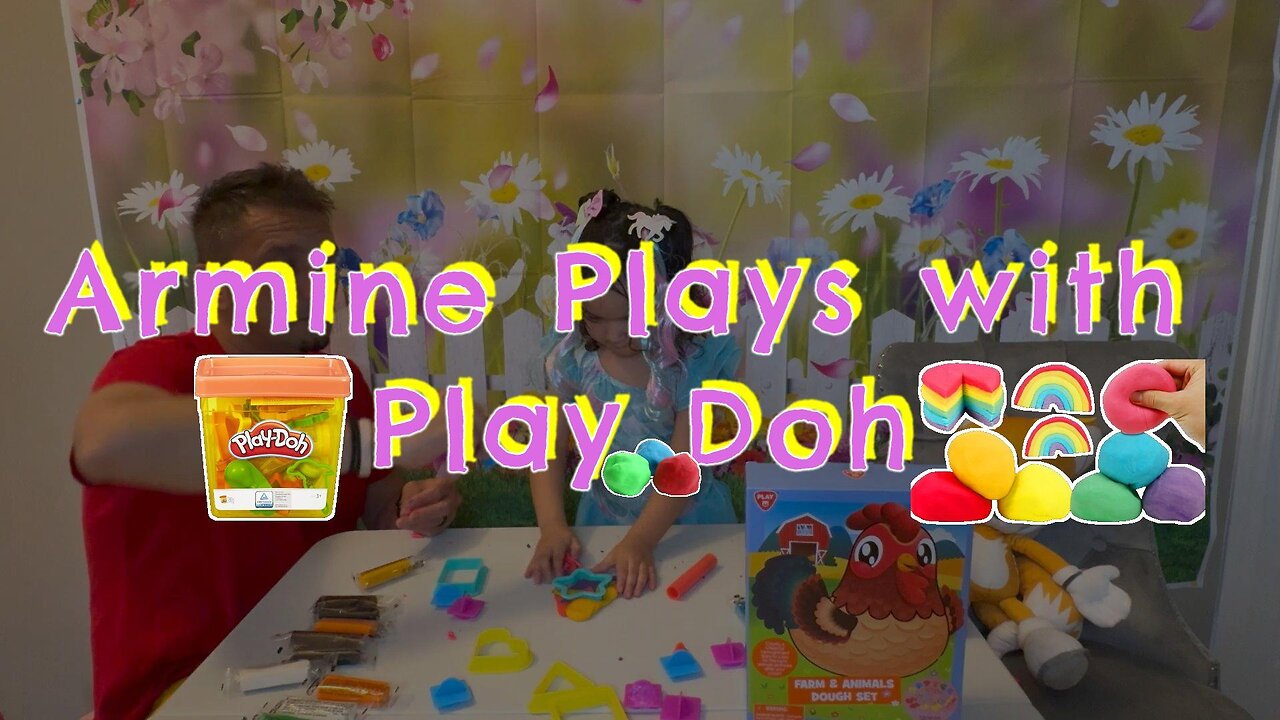 Armine's Play-Doh Adventure: Learning Shapes, Colors, and Farm Animals. Toddler educational video.