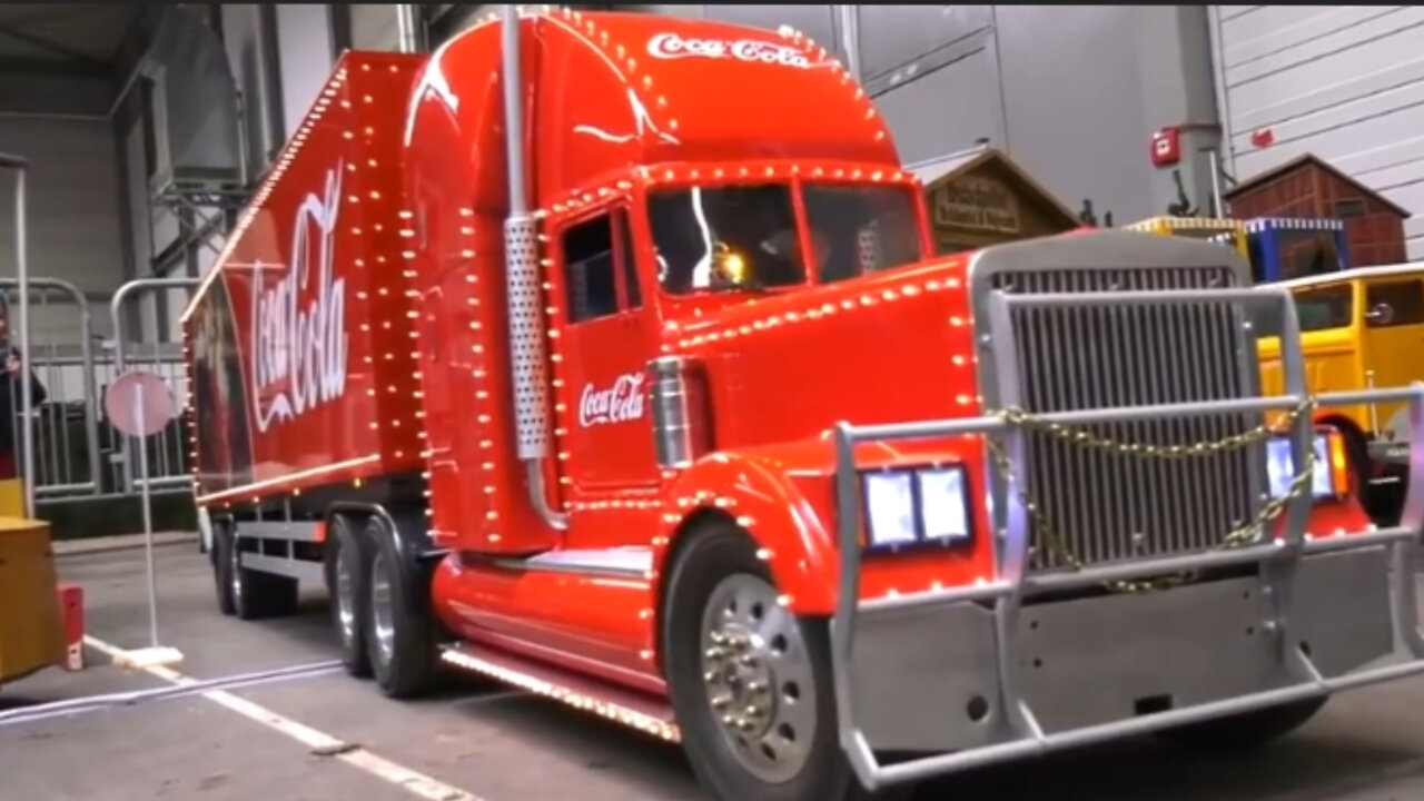 Small and cool. This is where the famous COCA COLA Christmas truck comes from.