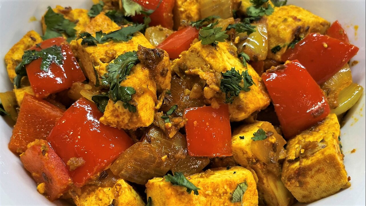 Spicy Tofu Recipe I मसालेदार टोफू I Soya Chunk Tikka Masala I India On A Plate