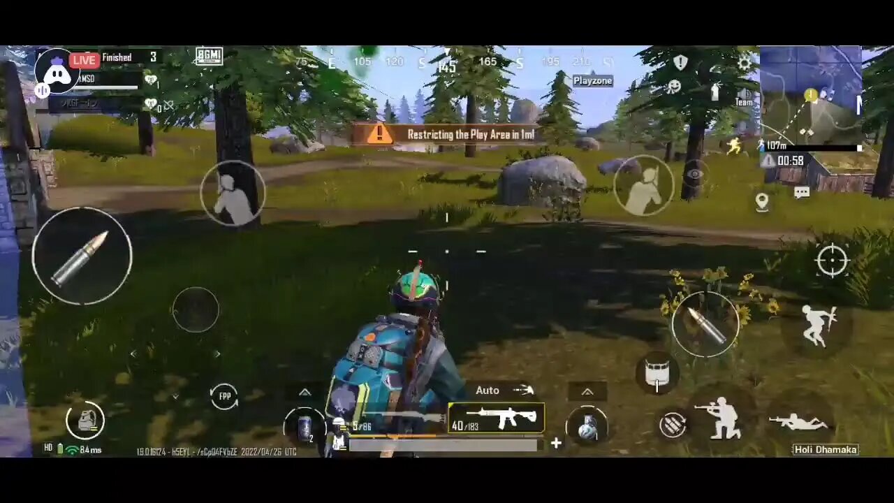 English BGMI : 👍 Good stream | Playing Squad | Streaming with Turnip