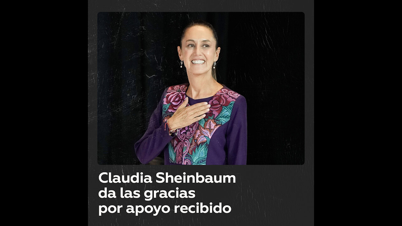 “Vamos a actuar con diálogo”: Claudia Sheinbaum en su mensaje de agradecimiento