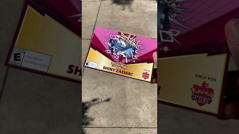 Got My Shiny Zacian Code Today! #shorts | Pokémon
