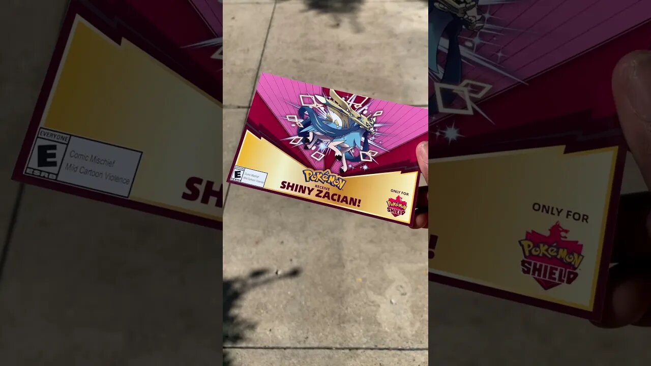Got My Shiny Zacian Code Today! #shorts | Pokémon