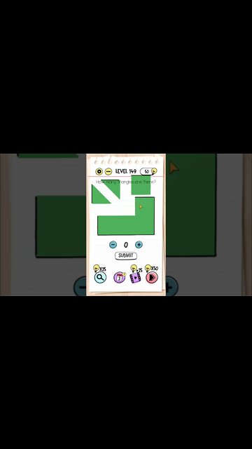 Brain Test Tricky Puzzles Level 149 How many triangles are there?