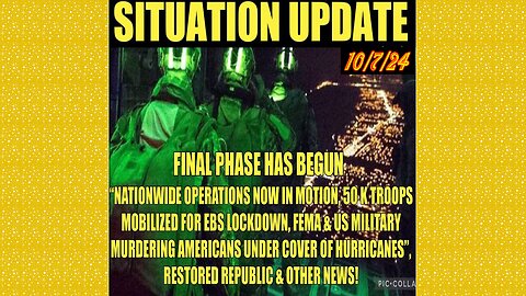 SG Anon. Juan O Savin ~ Situation Update 10/7/24 ~ Restored Republic > Judy Byington- Q+ White Hats