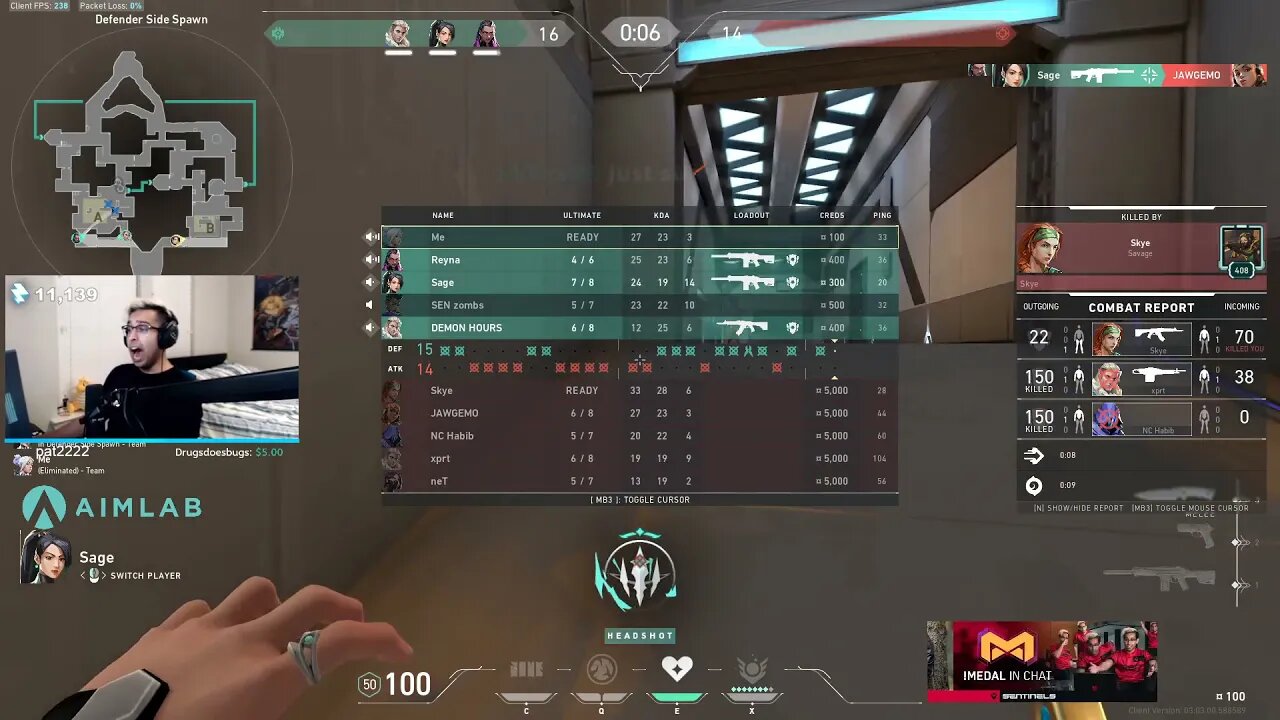 When you bust, but she don't stop