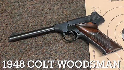 1948 Colt woodsman at the range