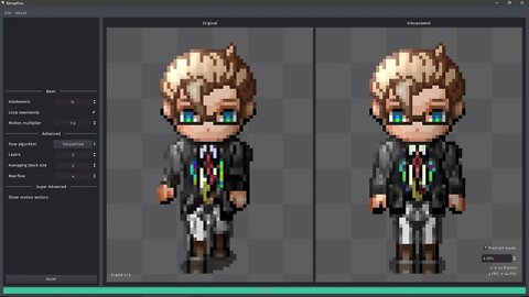 Generating InBetweens with BitmapFlow Using RPG Maker Walk Sprite | Making Animations Smoother