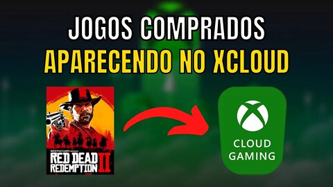 JOGOS COMPRADOS na LOJA do XBOX APARECENDO no XBOX CLOUD GAMING