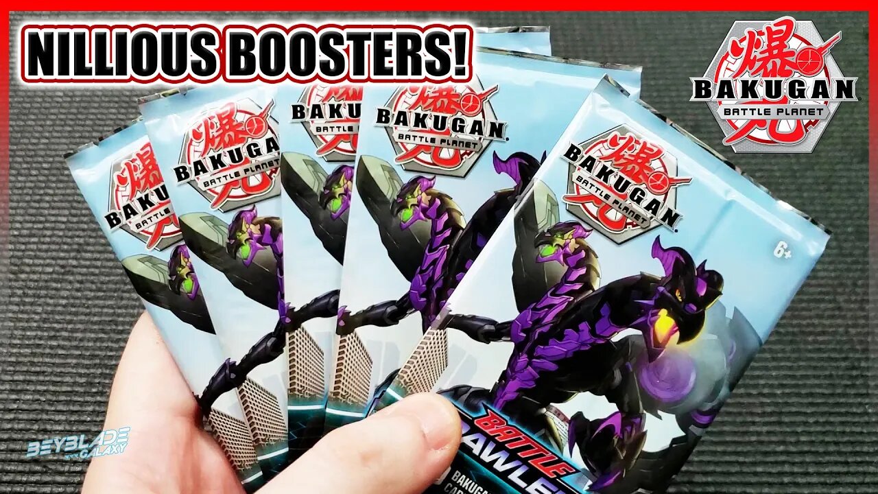 Abrindo 5 Boosters do Nillous - Bakugan Battle Planet