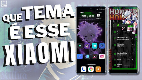 Você precisa conhecer esse TEMA Hunter x Hunter da XIAOMI E POCO MIUI 13 e MIUI 14