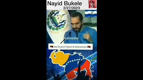 Nayid Bukele presidente del salvador un presidente nacionalista patriota