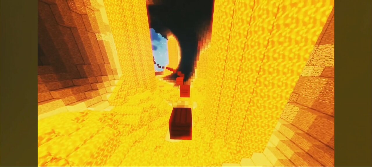 parkour in minecraft with high graphics