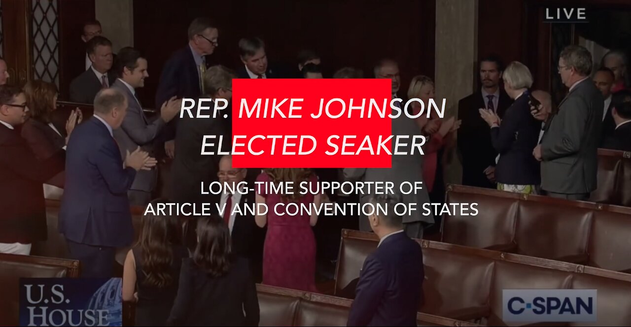 Speaker-Elect Mike Johnson is Long-Time Champion for Article V and Convention of States movement