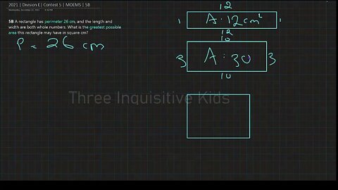 Math Olympiad for Elementary | 2021 | Division E | Contest 5 | MOEMS | 5B