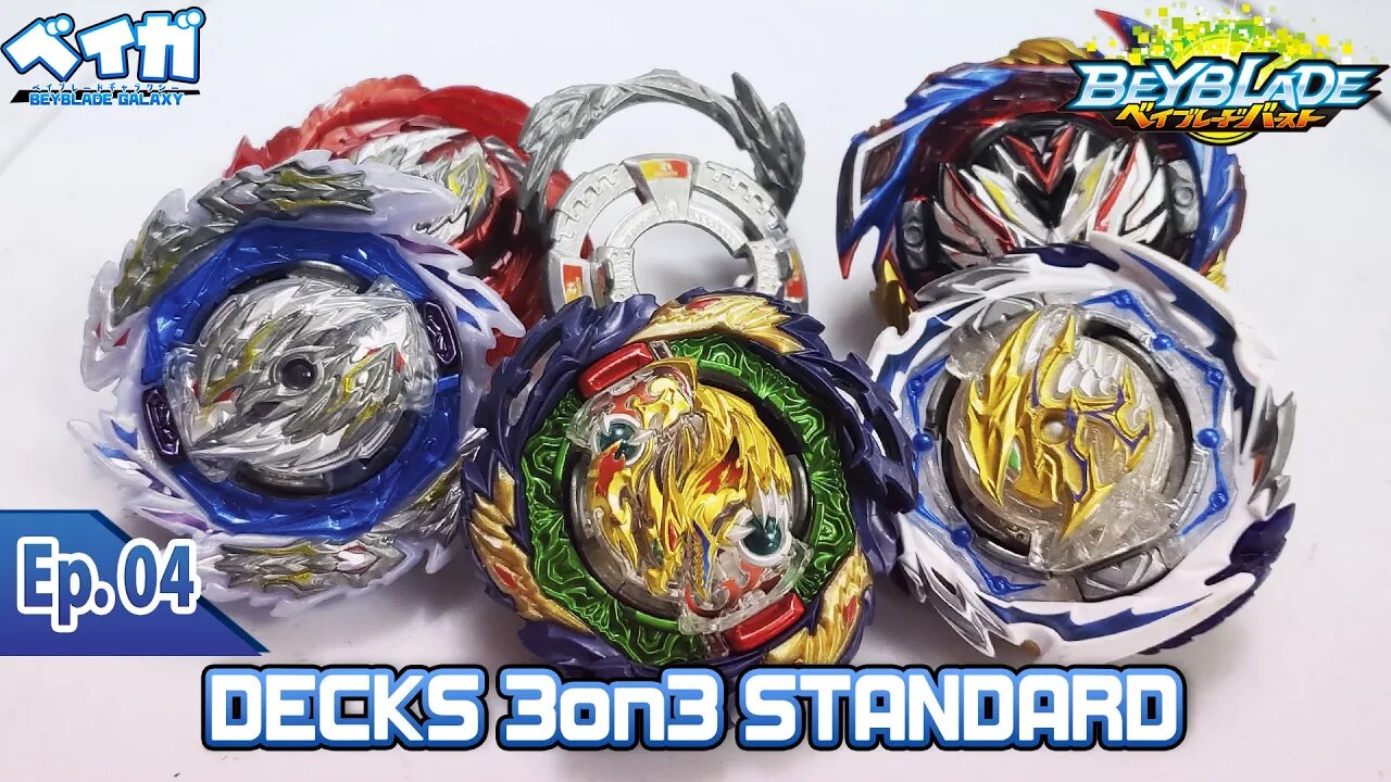 BATALHA DE DECKS 3on3 NO FORMATO STANDARD ep. 04 - Beyblade Burst ベイブレードバースト