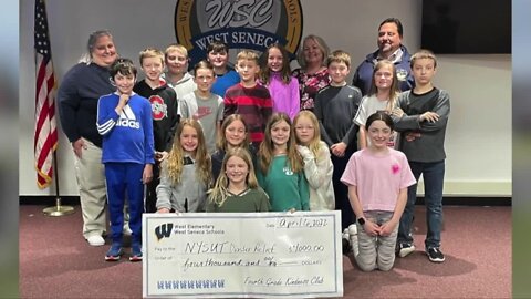 "The Kindness Club:" students at West Elementary in West Seneca organize coin drive, raise $4,000 for Ukraine relief