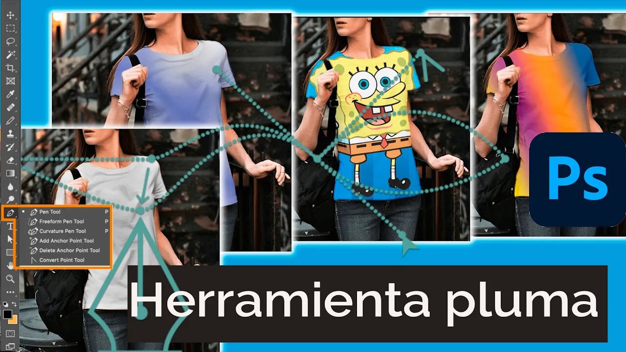 Tutoriales: Herramienta pluma en Photoshop.