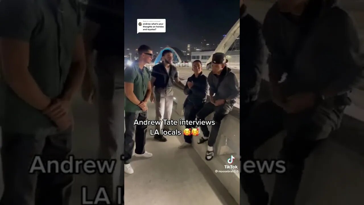 ANDREW TATE INTERVIEWS LA LOCALS