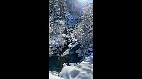 Beautiful eagle falls south Tahoe