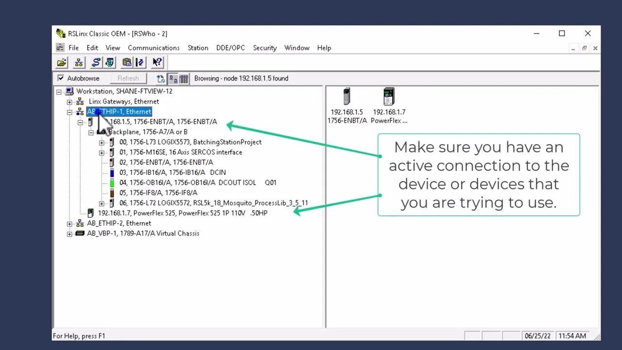 RSLinx Classic Best Practices for Studio 5000