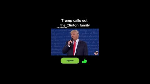 Trump calls out the Clinton family