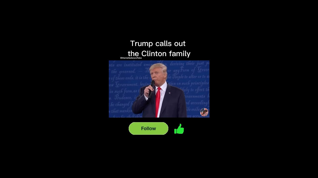 Trump calls out the Clinton family