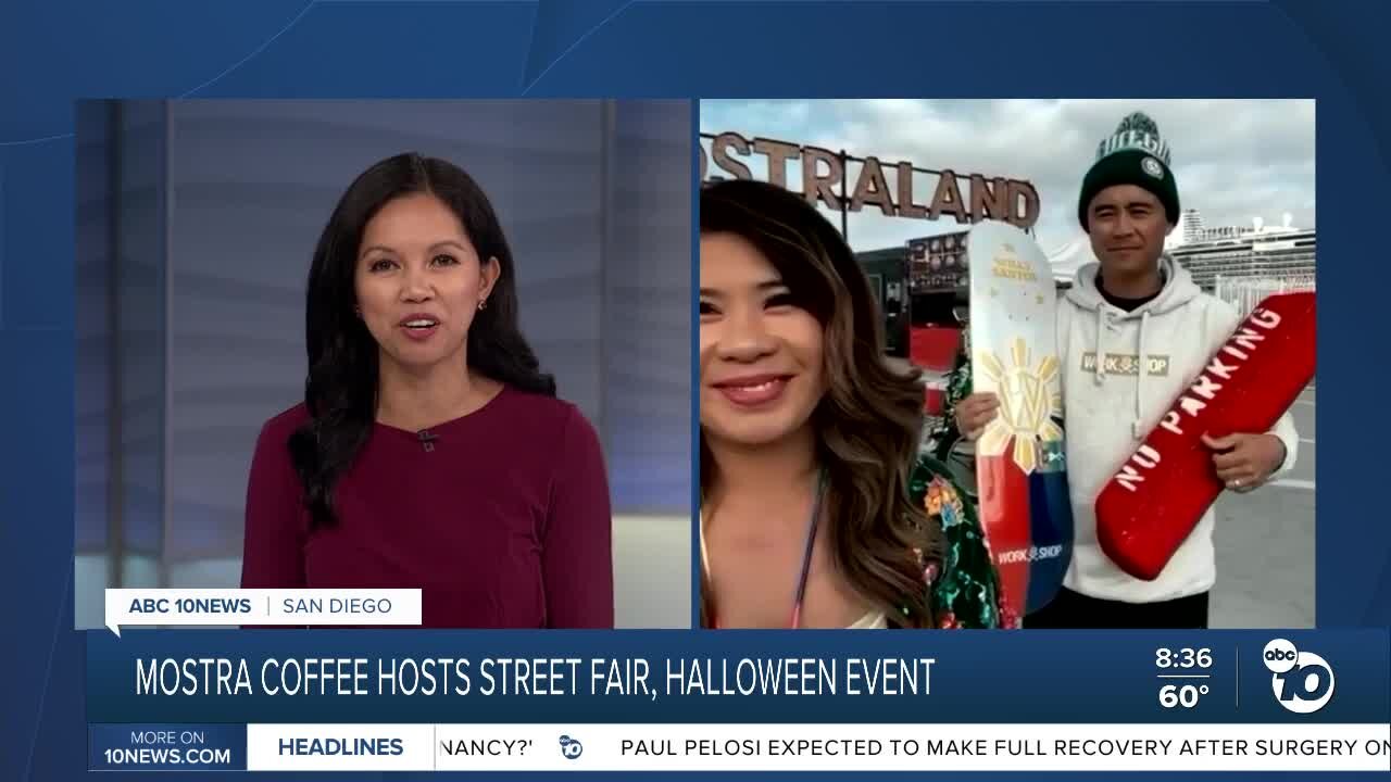 Mostra Coffee hosts street fair, Halloween event during Filipino American History Month